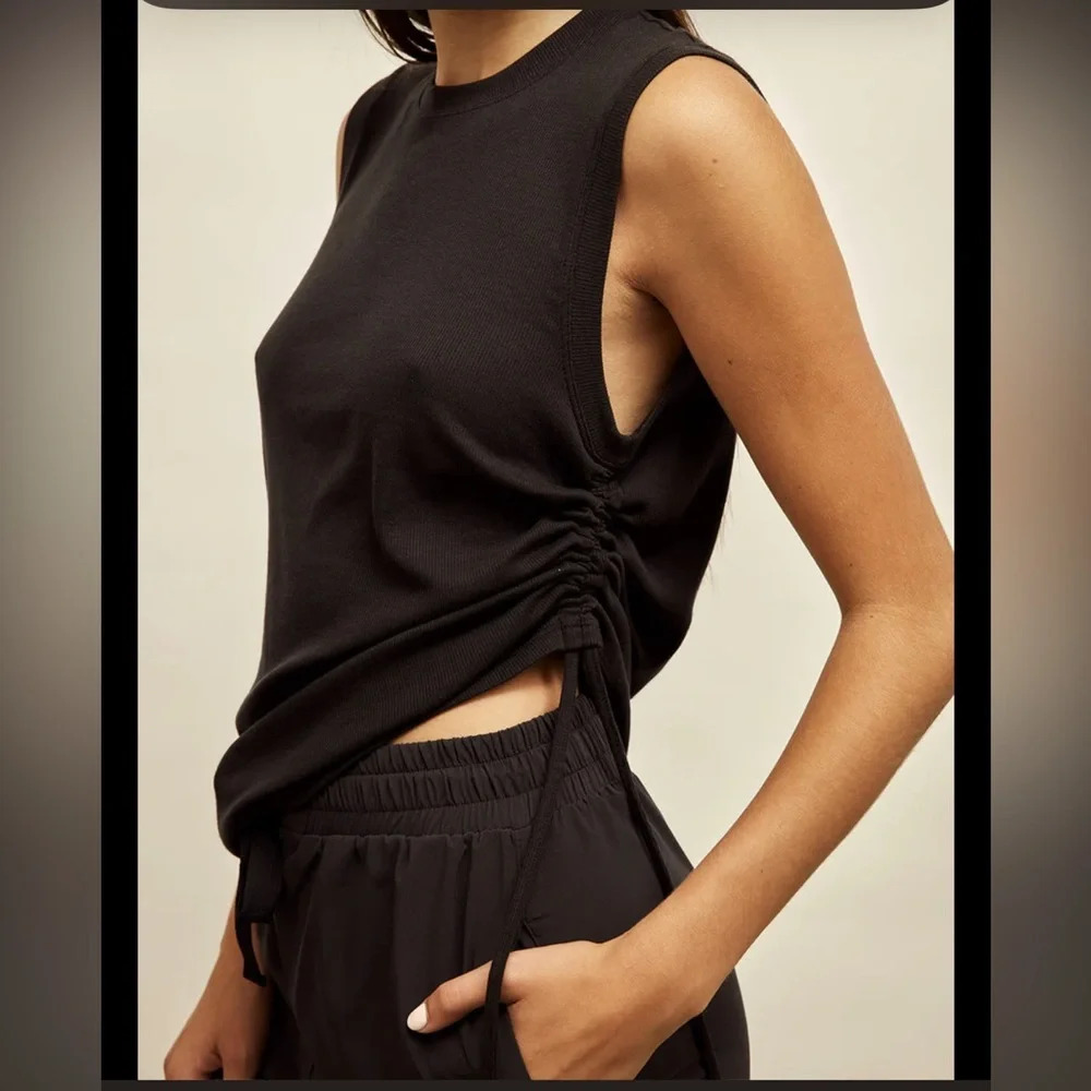 Olivia Rae Black Muscle Tee